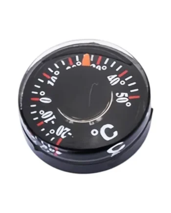 Mini Temperature Gauge 20mm Portable Round Accuracy Gauge | Camping Outdoor Thermograph for Car RV Fridge Garden Patio Window Door Marine Motorcycle Hiking Porch