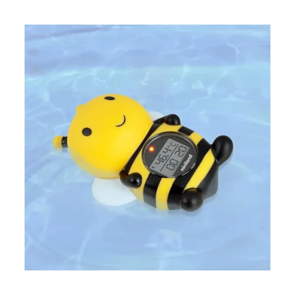 Miniland Bee Shaped Bath and Environmental Thermometer, multi-color