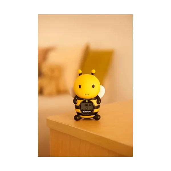 Miniland Bee Shaped Bath and Environmental Thermometer, multi-color