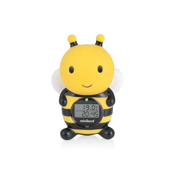 Miniland Bee Shaped Bath and Environmental Thermometer, multi-color
