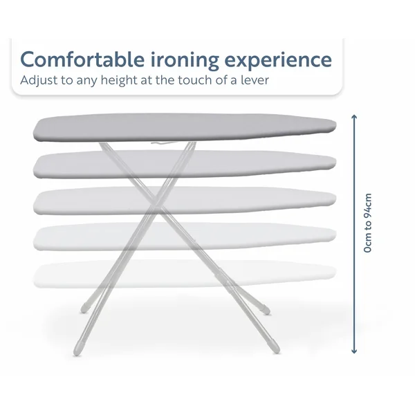 Minky 122 x 38cm Ergo Plus Ironing Board - Black