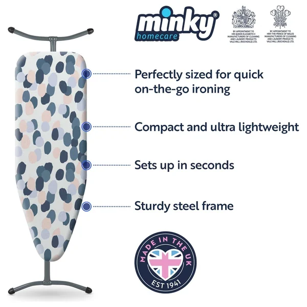 Minky CompactPro 97 x 33cm Ironing Board - Slate Grey