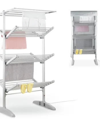 Minky Sure Dri 23m 4 Tier Heated Clothes Airer with Cover