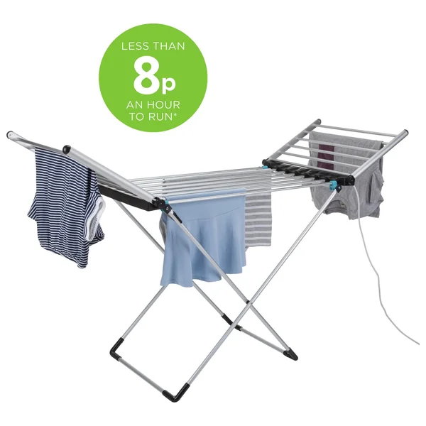 Minky Wing 12m Heated Clothes Airer with Cover