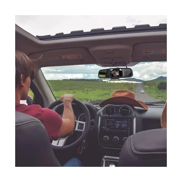 Mirror for Car 360 Degree Rotating Safety Shatterproof Rearview | Tot Car Mirror Rear Facing Safety Rearview Monitor Safety Observation for Backseat Rear Travel Stroller Backseat Travel