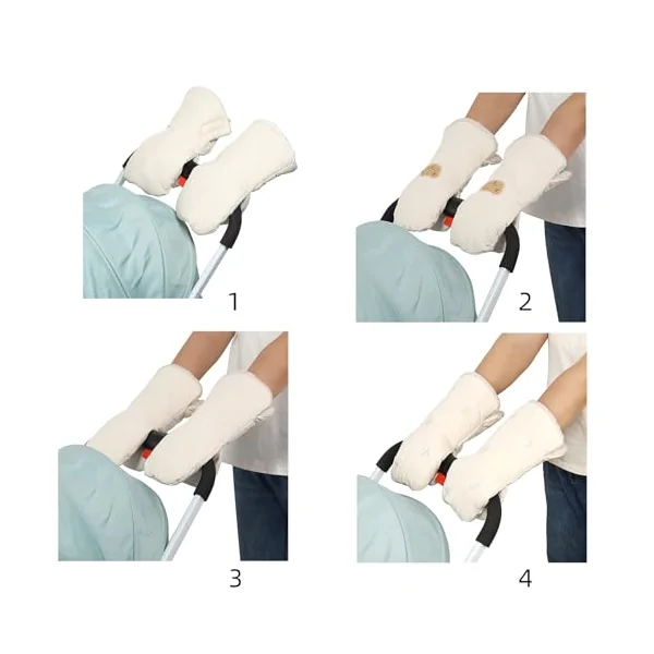Mittens Windproof Strollers Handmuffs Pram Hand Muff Pushchair Hand Warmer Gloves for Cold Weather Splashproof