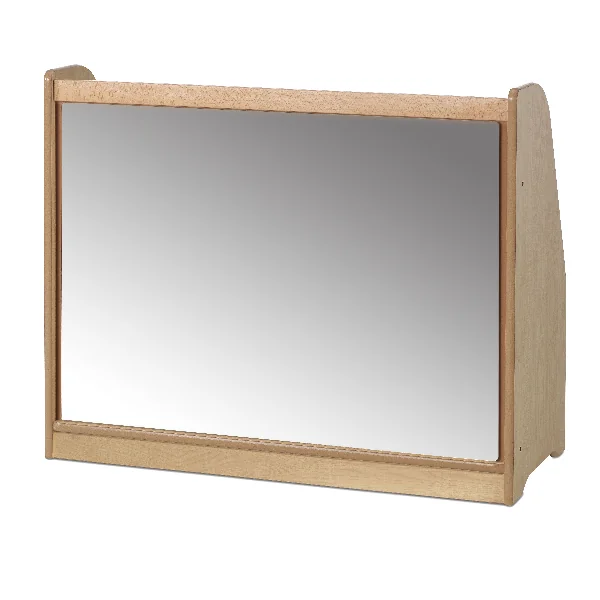 Mobile 2 Shelf Unit with Display/Mirror Back