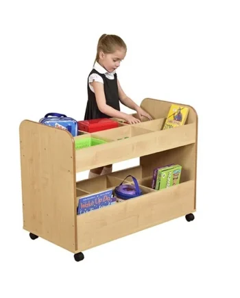 Mobile Double Decker Library Trolley