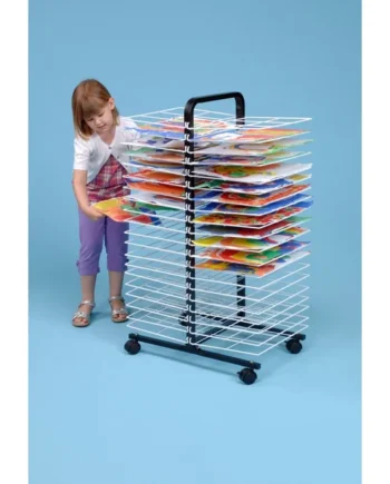 Mobile Drying Rack - 40 Small Shelf
