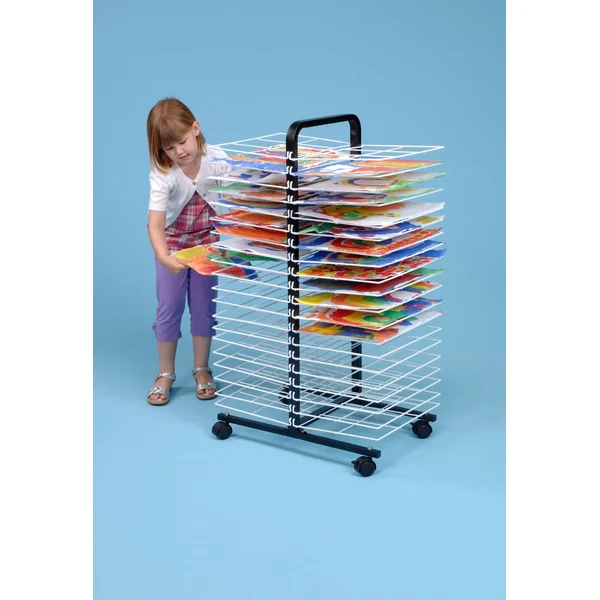Mobile Drying Rack - 40 Small Shelf