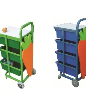 Mobile Fruit Trolley with Worktop