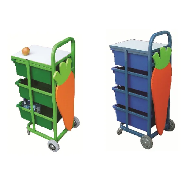 Mobile Fruit Trolley with Worktop