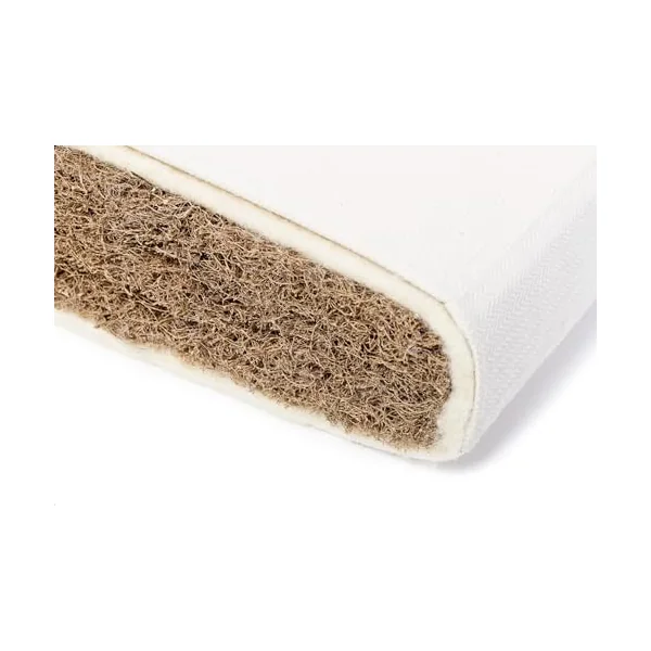 Mokee Natural Baby Cot Mattress, Breathable Mattress For Babies, Coconut Fibre and Natural Wool, Hypoallergenic Cot Bed Mattress (140 x 70)