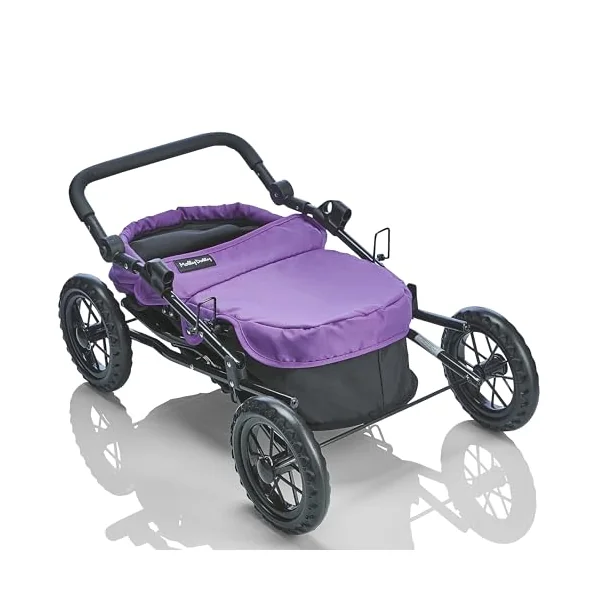 Molly Dolly Dolls Pram - Toy Pram With Adjustable Handle Height | For 3-6 Year Old Girls - Baby Doll Pram For Girls Age 2 +