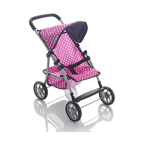 Molly Dolly My First Doll's Pushchair - Collapsible Toy Pram For Girls