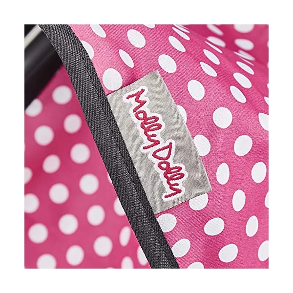 Molly Dolly My First Doll's Pushchair - Collapsible Toy Pram For Girls