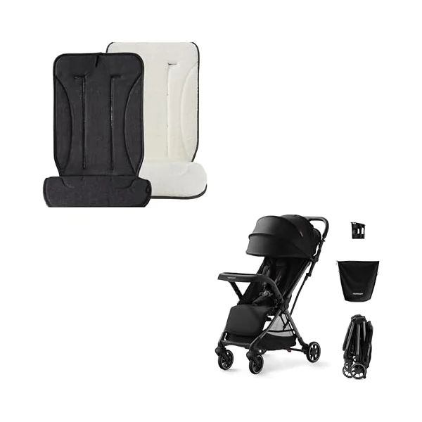 Momcozy ClickGo Lightweight Stroller + Reversible Stroller Cushion