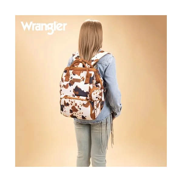 Montana West Wrangler Diaper Bag Backpack Aztec Callie Bag Travel Backpack Purses Western Multi-Function Baby Bags for Mom