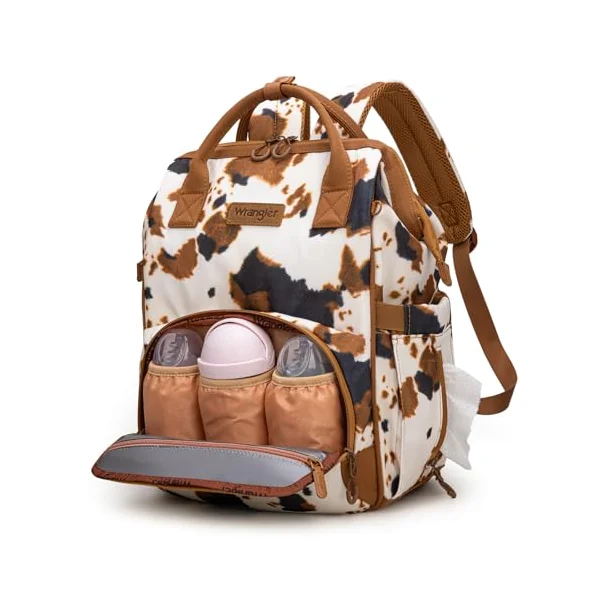 Montana West Wrangler Diaper Bag Backpack Aztec Callie Bag Travel Backpack Purses Western Multi-Function Baby Bags for Mom