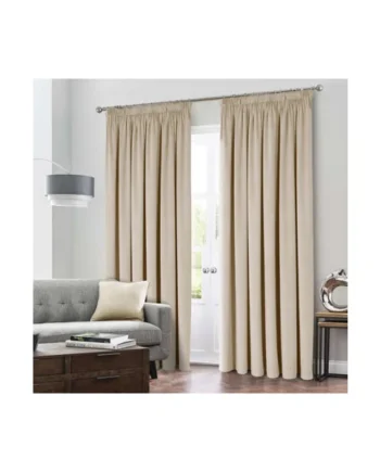 Montreal Taped Top Natural Curtains