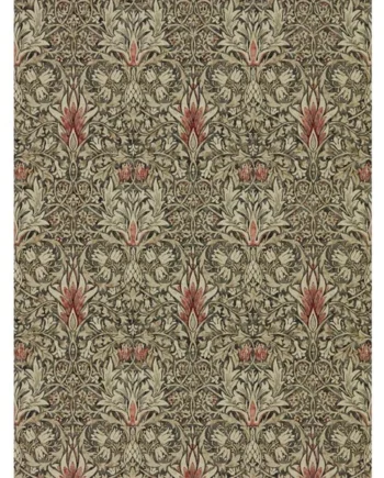 Morris & Co. Snakeshead Brown Floral Wallpaper