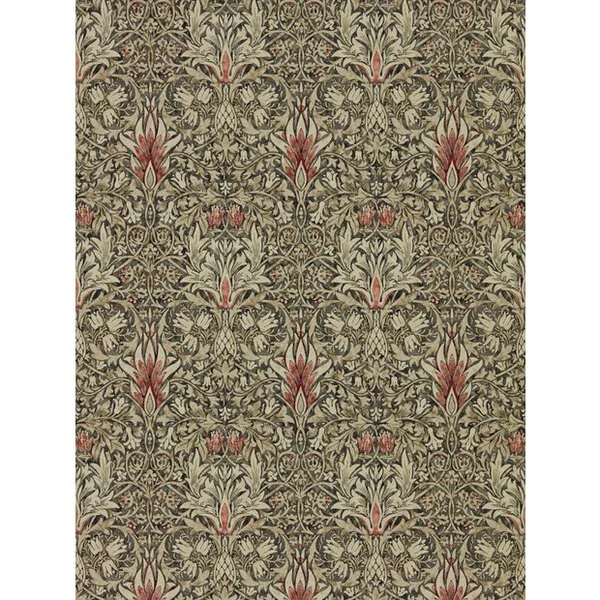 Morris & Co. Snakeshead Brown Floral Wallpaper