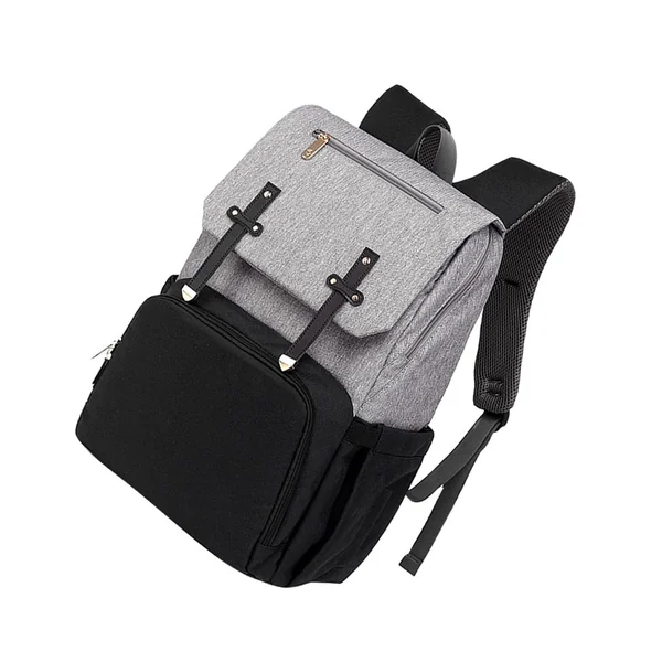 Multi-Function Large Capacity Double Products Backpack for Travel with Portable Changing Mat and Insulated Bottle Holder, Suitable for Moms and Dads
