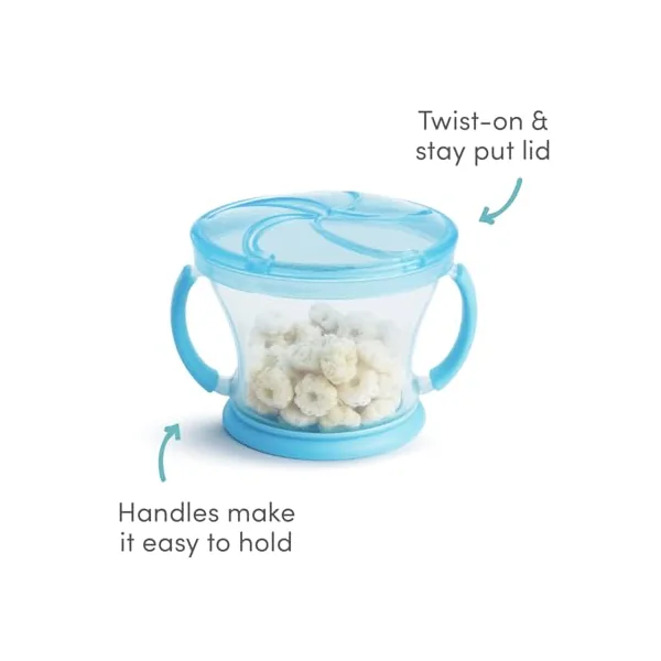 Munchkin 2 Pack Snack Catchers Baby Food Storage | Blue/Green