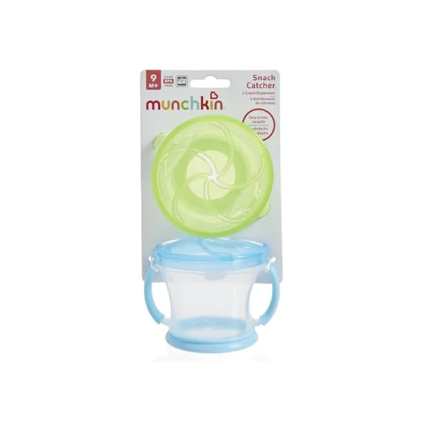 Munchkin 2 Pack Snack Catchers Baby Food Storage | Blue/Green