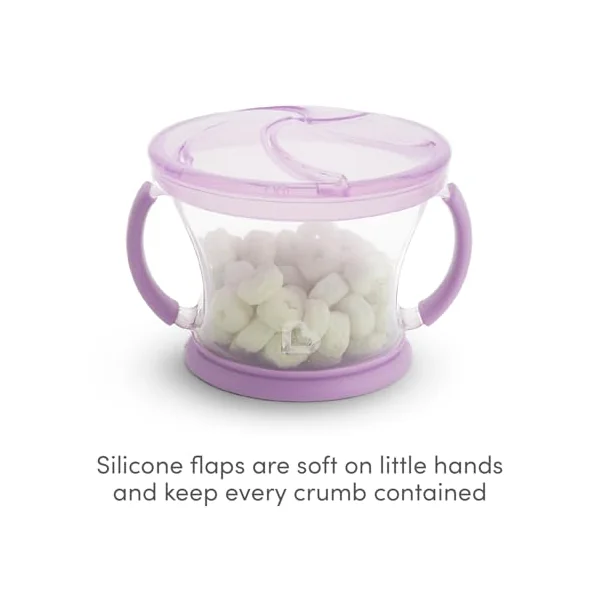 Munchkin 2 Pack Snack Catchers Baby Food Storage | Pink/Purple