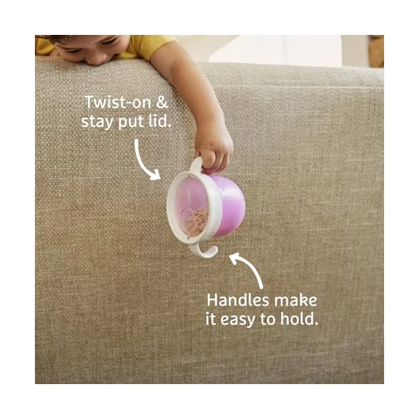 Munchkin 2 Pack Snack Catchers Baby Food Storage | Purple/Pink