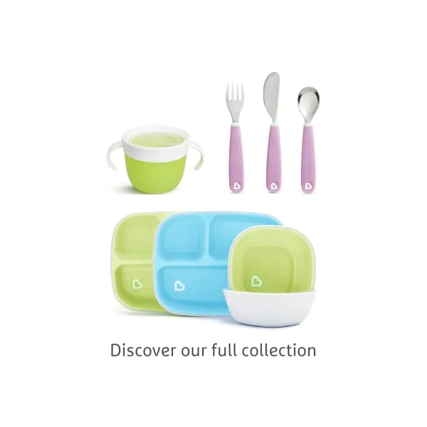 Munchkin 2 Pack Snack Catchers Baby Food Storage | Purple/Pink