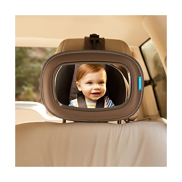Munchkin Baby In-Sight Car Seat Mirror for Baby | Wide Angle View | Black