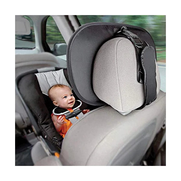 Munchkin Baby In-Sight Car Seat Mirror for Baby | Wide Angle View | Black