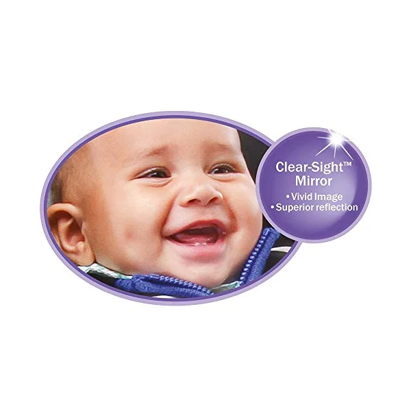 Munchkin Baby In-Sight Car Seat Mirror for Baby | Wide Angle View | Black