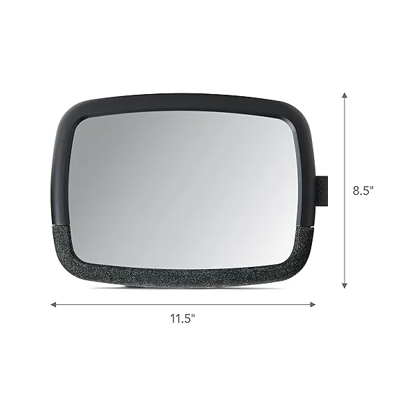 Munchkin Brica 360 Pivot Baby in-Sight Wide-Angle Adjustable Car Mirror, Crash Tested & Shatter Resistant, Black