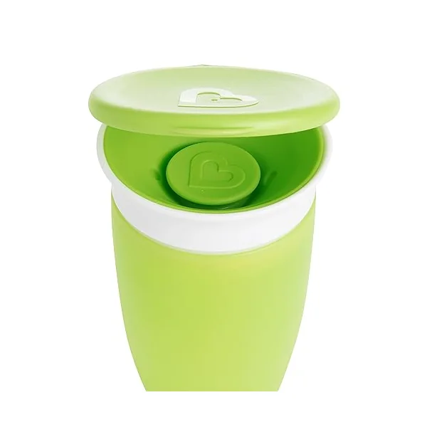Munchkin Miracle 360 Cup Lids, 4 Count (Pack of 1), Colors May Vary **Waterproof Label's Included to Personalise Your Little One's Lids
