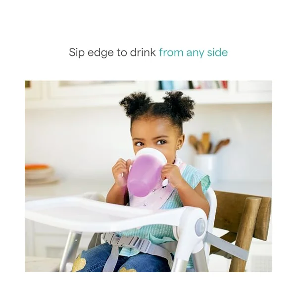 Munchkin Miracle 360 Trainer Cup, Green/Blue, 7 Ounce, 2 Count * Waterproof Labels Included to Personalise Your Little One's Cup*