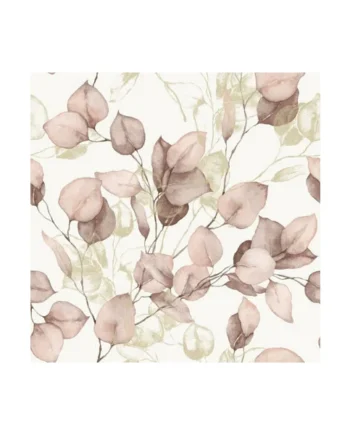Muriva Floral Wallpaper Eucalyptus Pink Wall Paper Roll