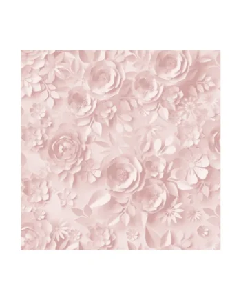 Muriva Pink Floral 3D effect Embossed Wallpaper