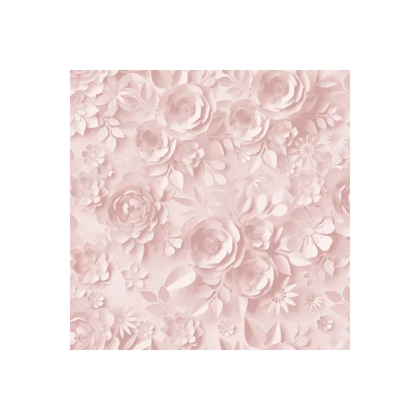 Muriva Pink Floral 3D effect Embossed Wallpaper