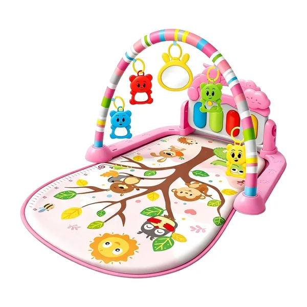 Musical Play Mat Kick And Play Gym Tummy Time Mat Sensory Plaything Gym | Interactive Music Learning Toy, 75*58*40cm, For Crawling Sleep Nursery Bedroom Living Room Home Outdoor Yard Garden