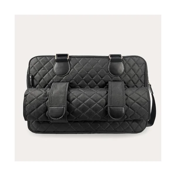 My Babiie Changing Bag Tote - With Insulated Bottle Holder, Portable Changing Mat, Baby Travel Bag, Nappy Messenger Bag, 2 Front Pockets | With Insulated Bottle Holder
