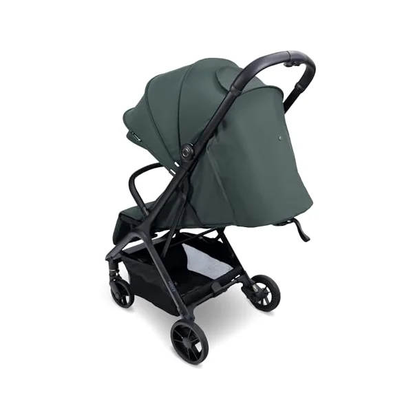 My Babiie MBX7 Autofold Stroller – from Birth to 4 Years (22kg), Foldable & Compact, Lightweight, Travel Buggy for Toddlers, Pushchair Includes Rain Cover - Forest Green