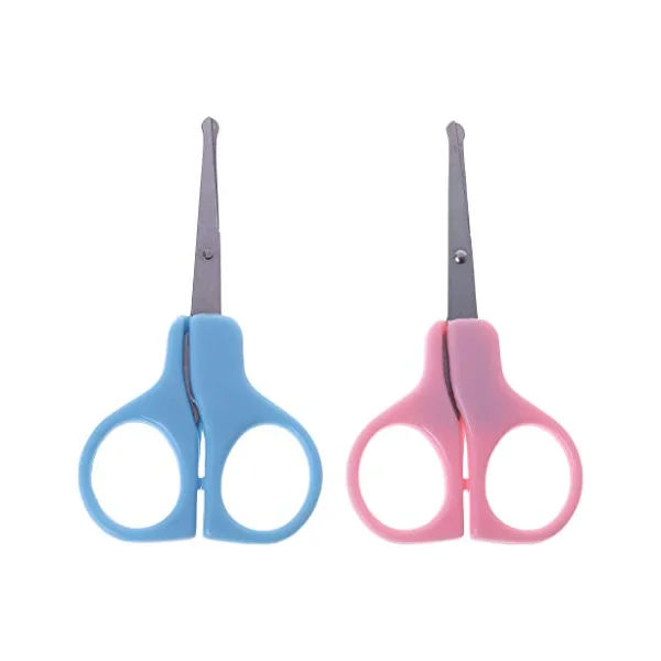 Nail Clippers Baby Nails Cutter Grooming Nursing Care Newborn Kids Safety Stainless Steel Scissors Random Color Professional Round Tip