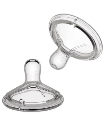 Nanobebe Baby Bottle Teats, Silicone Teat, Triple-Vented, Ready to Use, 2-Pack, Preemie