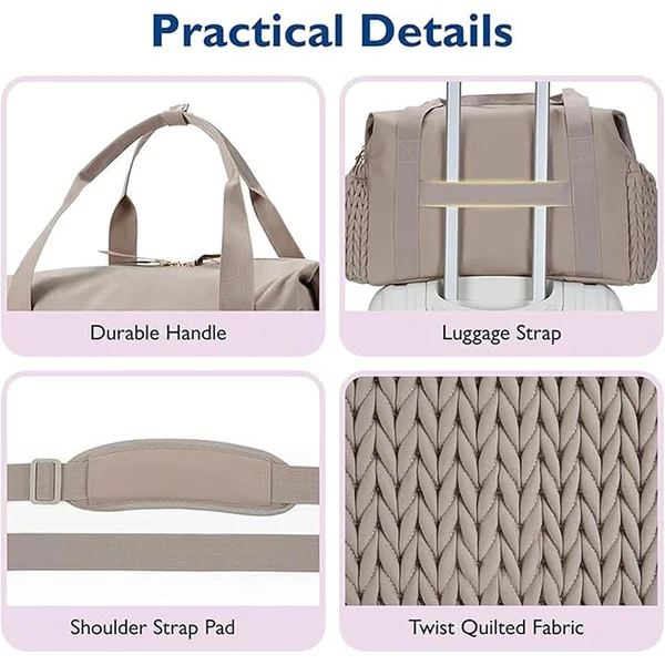 Nappy Diaper Tote Bag, Baby Changing Bags with Pacifier Case, Large Capacity Multifunctional Waterproof Mommy Shoulder Bag Maternity Tote, for Baby Changing Portable Travel