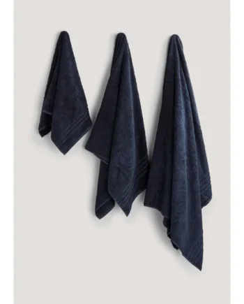 Navy 100% Egyptian Cotton Towels