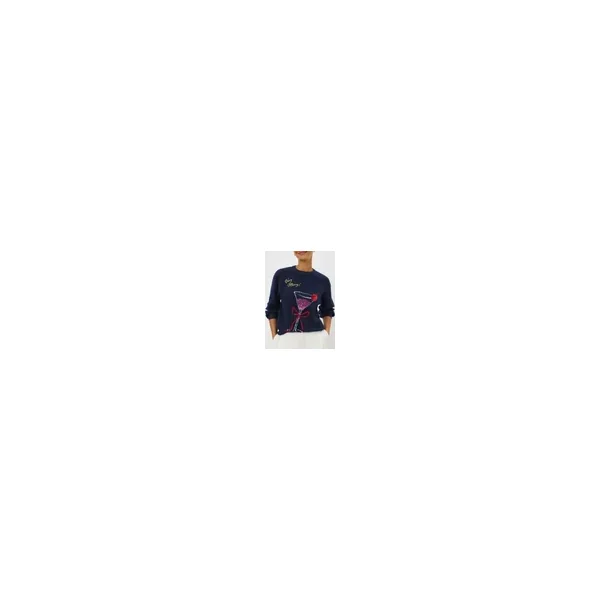 Navy Very Merry Cocktail Design Jumper