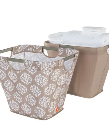 Neatfreak Metal Frame Portable Laundry Basket, 2 Pack in Brown